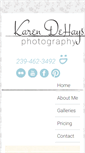 Mobile Screenshot of karen-dehaysphotography.com